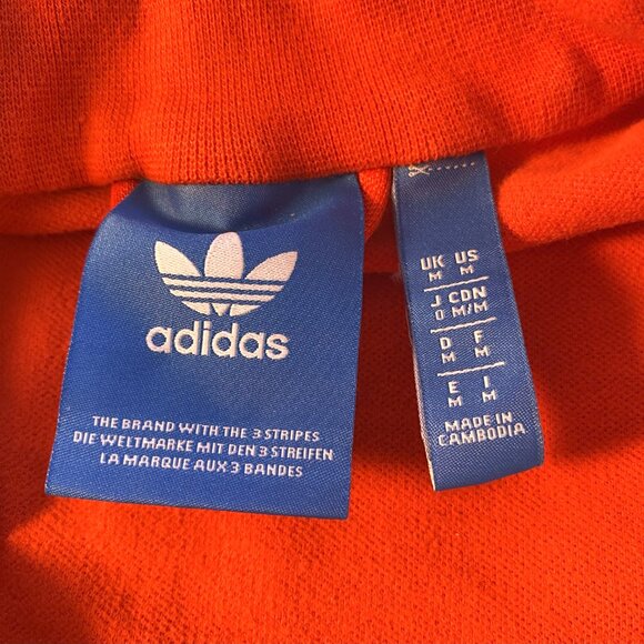 Vintage Men's Adidas Track Coach Jacket Red, White, and Black Size M Medium - Picture 5 of 5